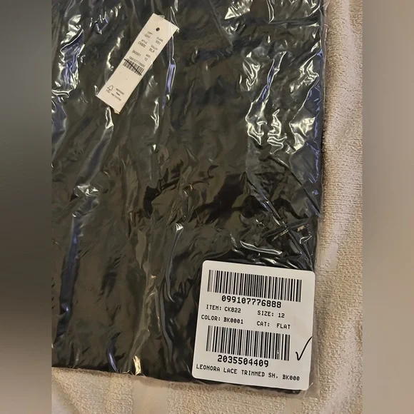 J.Crew | NWT Lace-trim shift dress in Black | Sz 12 - Picture 10 of 11